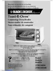 Black & Decker Toast-R-Oven TRO4050B Use And Care Book Manual