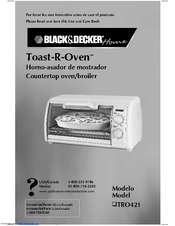 Black & Decker Toast-R-Oven TRO421 Use And Care Book Manual