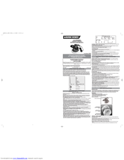 Black & Decker WP010B Instruction Manual
