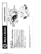 Black & Decker Sawcat 3027-10 Owner's Manual