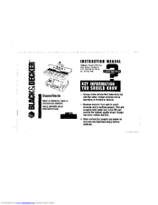Black & Decker SR650 Instruction Manual