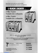 Black & Decker T4808 Use And Care Book Manual