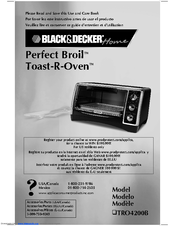 Black & Decker Perfect Broil Toast-R-Oven TRO4200B Use And Care Book Manual
