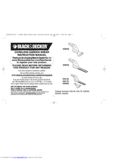 Black & Decker GSN30 Instruction Manual