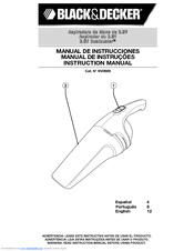 Black & Decker Dust Buster VA050025D Instruction Manual