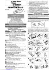 Black & Decker SteamBuster 612736-00 Instruction Manual