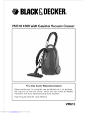 Black & Decker VM610 Instruction Manual