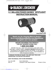 Black & Decker Power Series 90515795 Instruction Manual