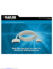Black Box Ultra2 LVD SCSI Cables and Terminators Specifications