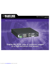 Black Box Video to VGA Converter Specifications