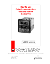 Watlow Electric 945 Series How To Use Manual
