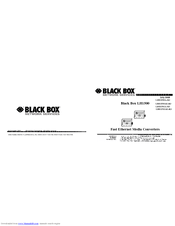 Black Box H1500A-R3 Installation And User Manual