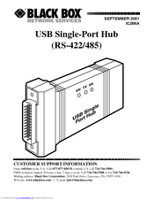 Black Box USB Single-Port Hub IC266A Product Manual