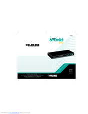 Black Box ServSwitch Duo KV6104SA Owner's Manual