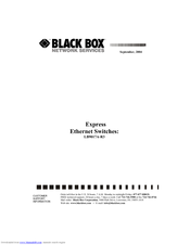 Black Box LB9024A-R2 Manual