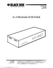 Black Box SW485A User Manual
