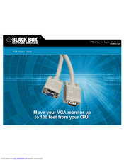 Black Box VGA Video Cable Brochure
