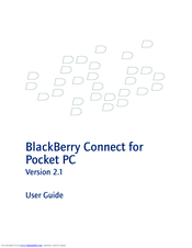 Blackberry BLACKBERRY CONNECT FOR POCKET PC 2.1 User Manual