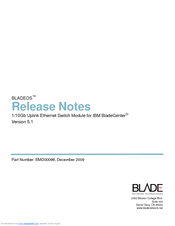 Blade Network Technologies BLADEOS BMD00098 Release Notes