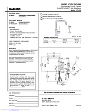 Blanco 157-096 Specification Sheet