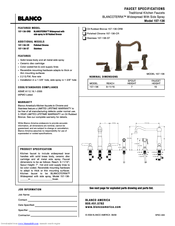 Blanco BLANCOTERRA 157-136 Specification Sheet