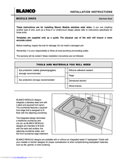 Blanco Sink Installation Instructions