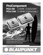 Blaupunkt ProComponent PCA 2100 Owner's Manual
