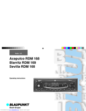 Blaupunkt ACAPULCO RDM 169 Operating Instructions Manual