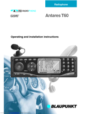 Blaupunkt Antares T60 Operating And Installation Instructions