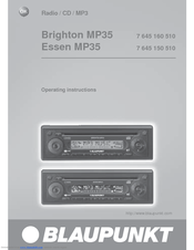 Blaupunkt Essen MP35 Operating Instructions Manual