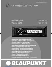 Blaupunkt BRISBANE SD48 7 648 000 310 Operating And Installation Instructions