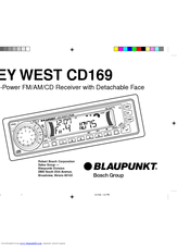 Blaupunkt KEY WEST CD169 Owner's Manual