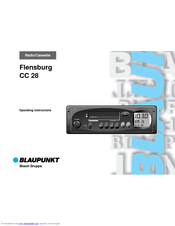 Blaupunkt FLENSBURG CC 28 Operating Instructions Manual