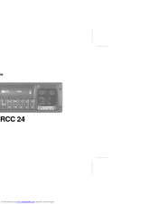 Blaupunkt HEILBRONN RCC 24 Operating Instructions Manual