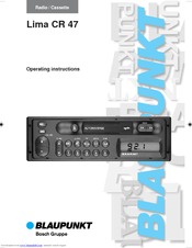 Blaupunkt LIMA CR 47 Operating Instructions Manual