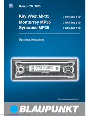 Blaupunkt Syracuse MP35 Operating Instructions Manual