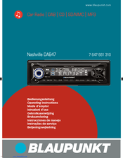 Blaupunkt NASHVILLE DAB47 Operating Instructions Manual