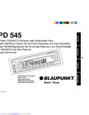 Blaupunkt RPD 545 User Manual