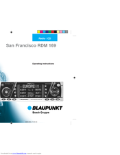 Blaupunkt SAN FRANCISCO RDM 169 Operating Instructions Manual