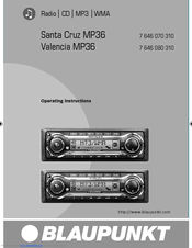 Blaupunkt SANTA CRUZ MP36 Operating Instructions Manual