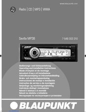 Blaupunkt SEVILLA MP38 Operating And Installation Instructions