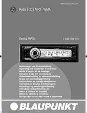 Blaupunkt Sevilla MP38 7 648 003 310 Operating And Installation Instructions