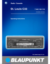 Blaupunkt ST. LOUIS 7 642 183 110 Operating Instructions Manual