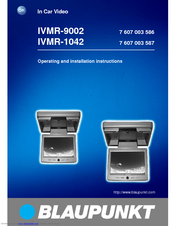 Blaupunkt IVMR-1042 Operating And Installation Instructions