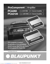Blaupunkt ProComponent PCA2120 Owner's Manual