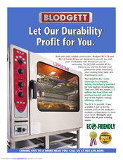 Blodgett BX-14 Brochure