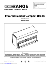 Blodgett B48-NFR Installation And Operation Manual