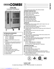 Blodgett COMBI COS-20G Features & Dimensions