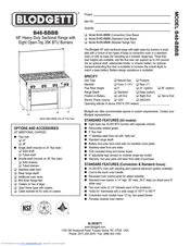 Blodgett B48-BBBB Specification Sheet