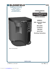 Bloomfield Horizon 0420 Owner's Manual